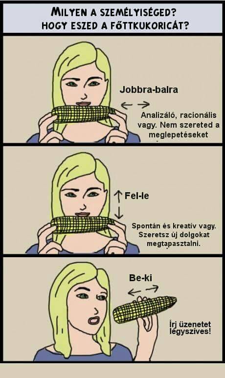 Hogy eszed a kukoricát